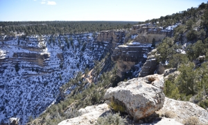 I was brave enough to venture to the edge, however not brave enough to take a vertical photo of the drop. (Annie Li)